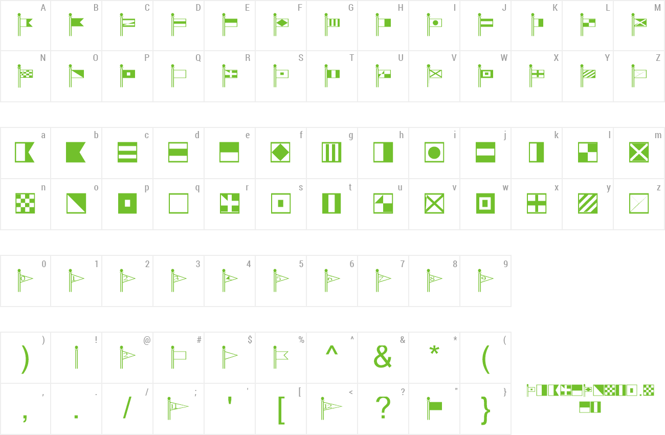 Font SignalCorps preview